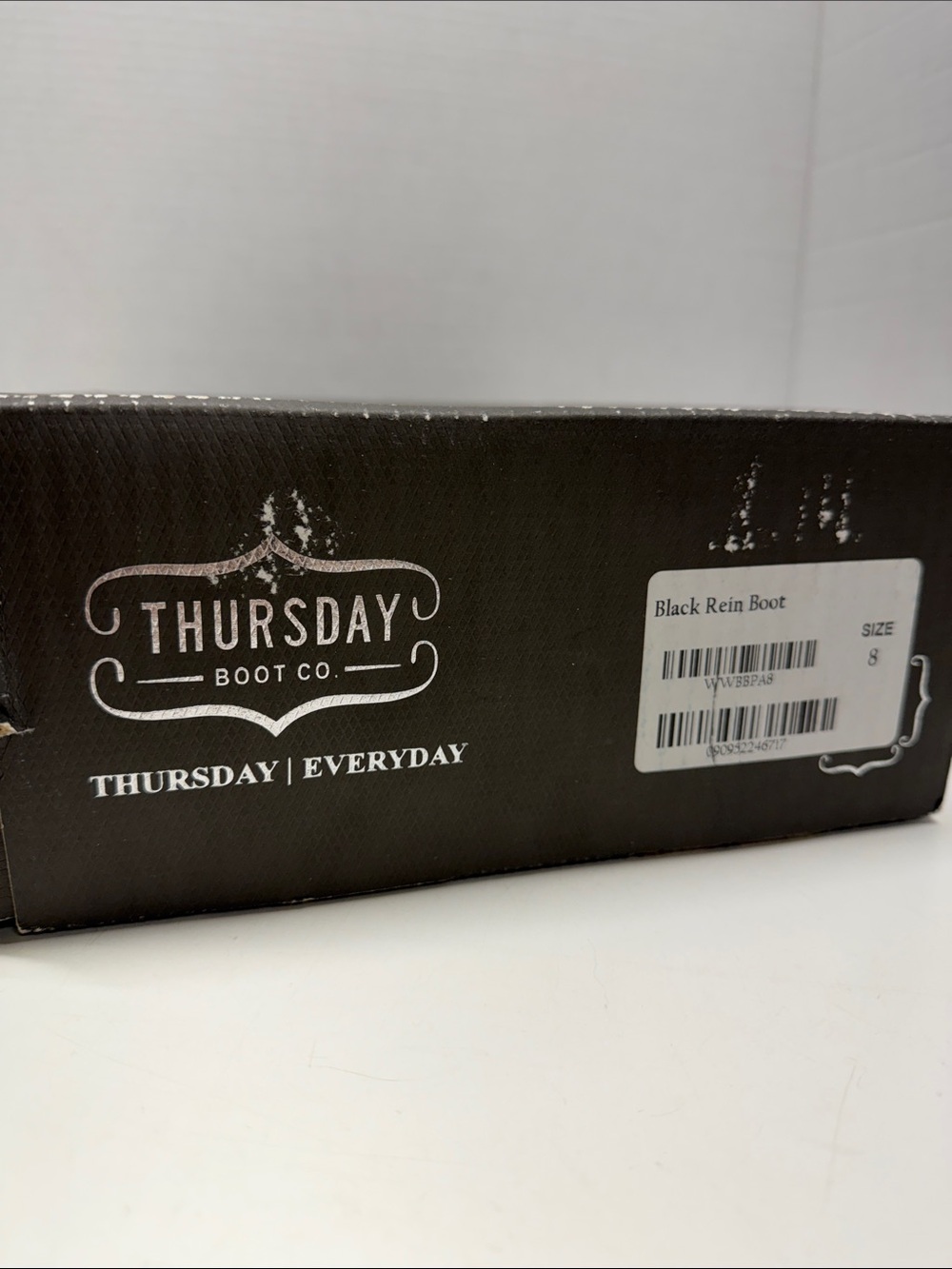Thursday Boot Co Rein Ankle Boots Leather Studded Booties Back Zip Black Size 8 - Picture 7 of 8